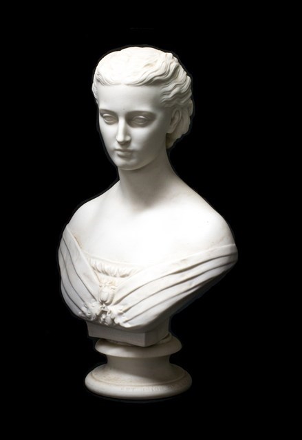 Appraisal: A Copeland parian bust of Alexandra Princess of Wales raised