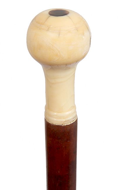 Appraisal: Whale s Tooth Nautical Cane- Ca - Exclusive on Bidsquare