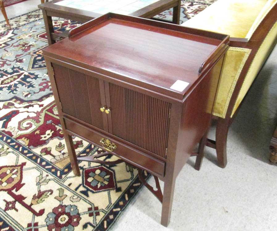 Appraisal: BAKER FEDERAL STYLE MAHOGANY CABINET NIGHTSTAND Baker Furniture Co late