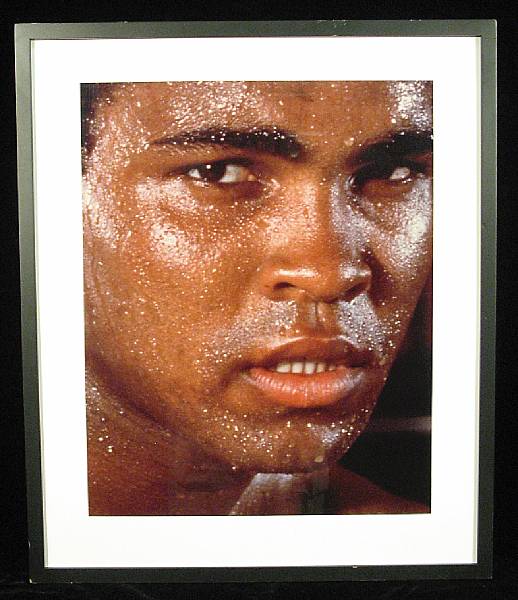 Appraisal: Ken Regen Muhammad Ali Silver dye bleach print signed in