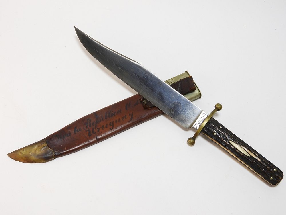 Appraisal: Rodgers Sons Bowie Knife and Sheath England C s- s