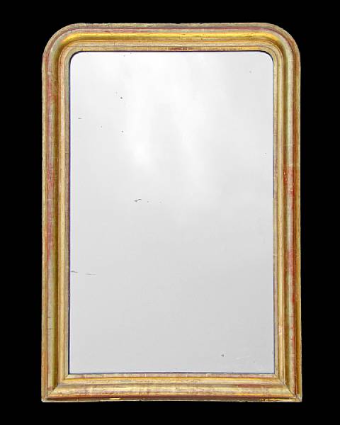 Appraisal: A Louis Philippe giltwood mirror second quarter th century Of