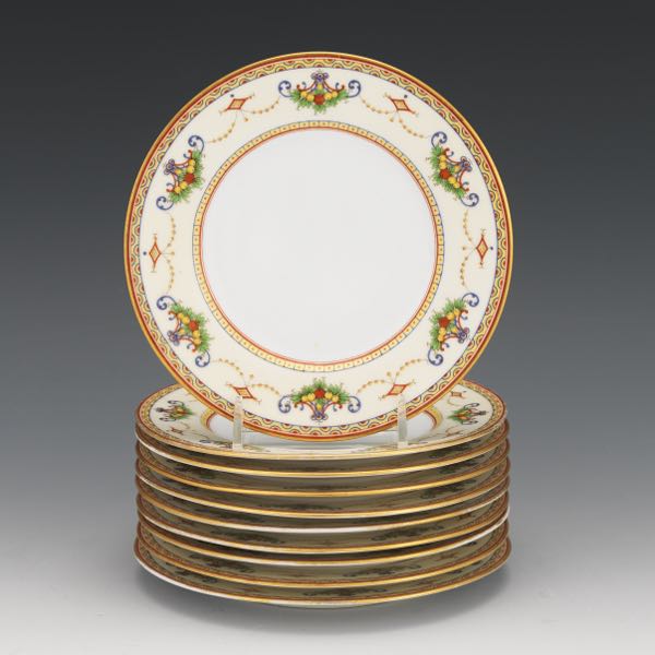 Appraisal: SET OF GINORI ITALIA FOR MARSHALL FIELD CO SIDE PLATES