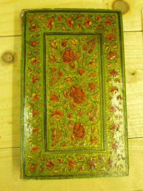 Appraisal: ARABIC book in decorative floral boards Text printed on gilt