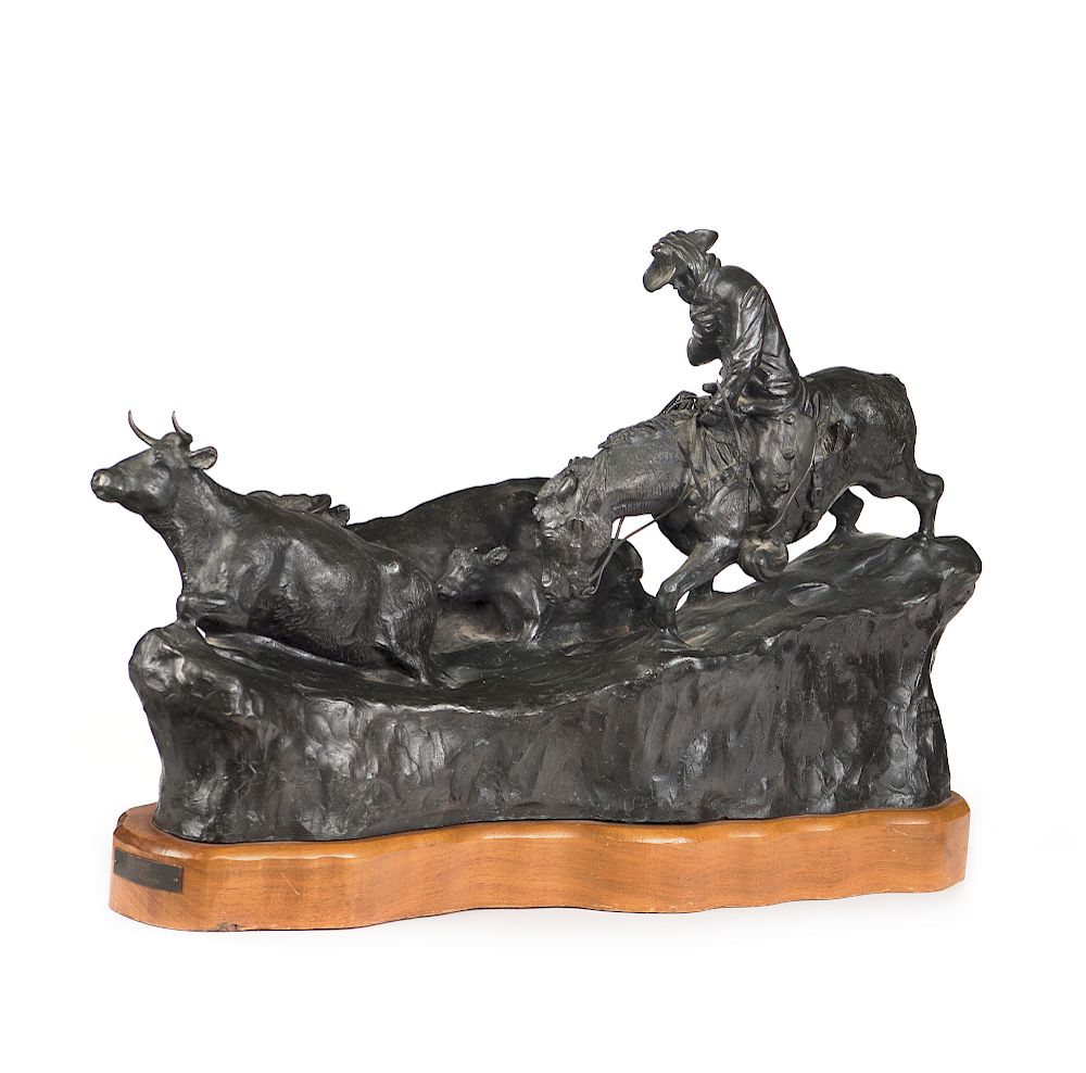 Appraisal: William Moyers Winter WILLIAM MOYERS - Winter bronze stamped A