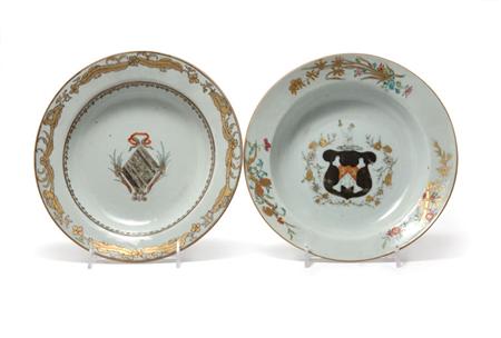 Appraisal: Pair of Chinese Export Porcelain Dishes Together with a Pair