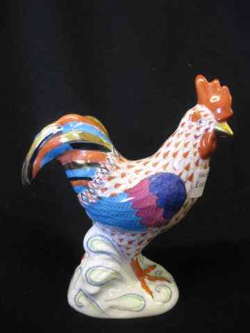 Appraisal: Herend Porcelain ''Fishnet'' Figurine of arooster - '' rust multi-color