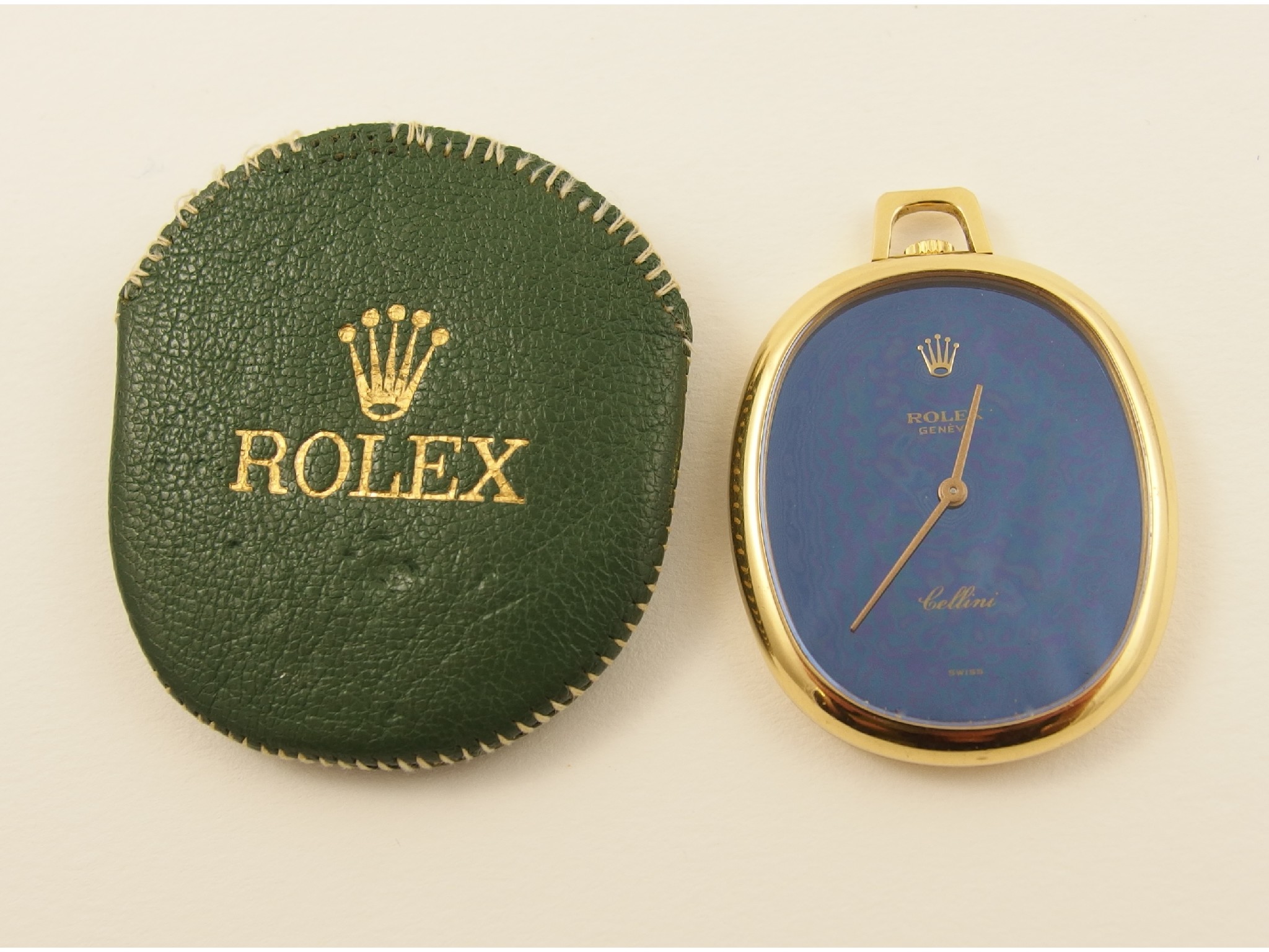 Appraisal: A ladies ct Rolex Cellini pendant watchof rounded oblong shape