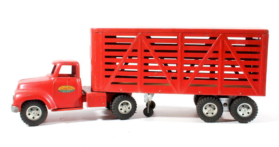 Appraisal: Tonka Toys Livestock Van Semi Truck Up for bidding is