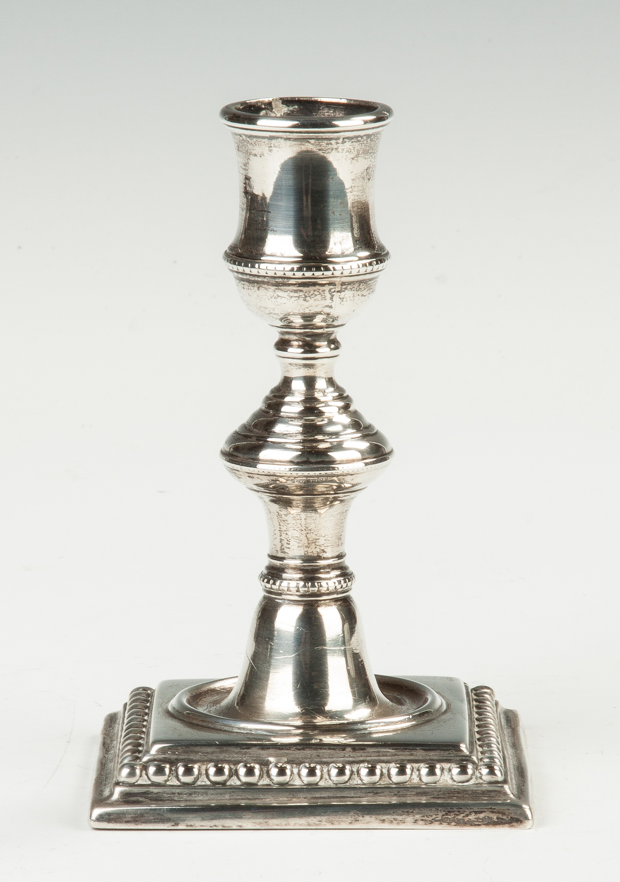 Appraisal: Early English Silver Candlestick th century or earlier ozt