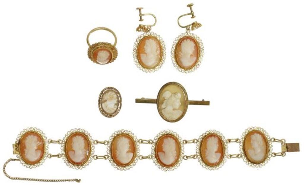 Appraisal: lot of Cameo jewelry including piece set testing as high