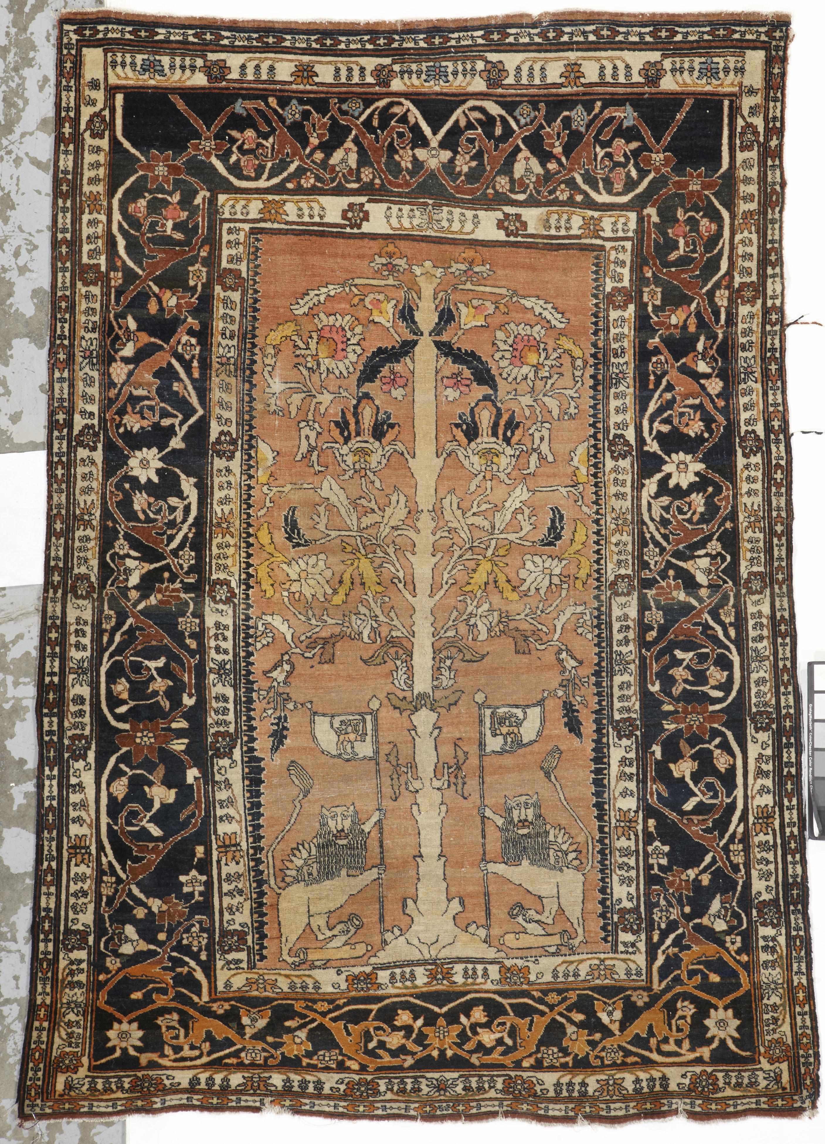 Appraisal: A Tabriz rug late th centuryNorthwest Persiasize approximately ft in