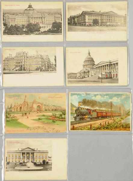 Appraisal: Lot of Hold-to-the-Light Postcards Includes World's Fair Washington DC and