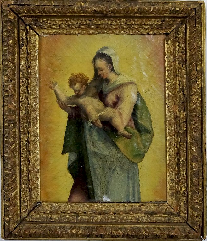 Appraisal: Domenico Beccafumi - Italian Painting Antique oil on panel painting