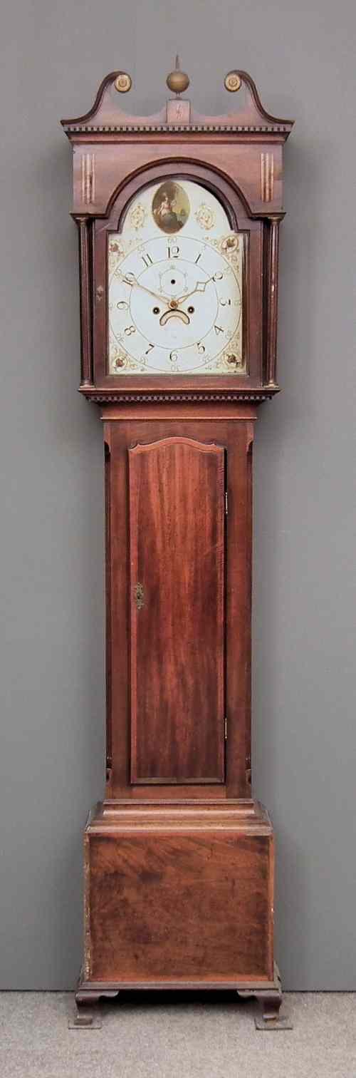 Appraisal: A late th early th Century mahogany longcase clock by