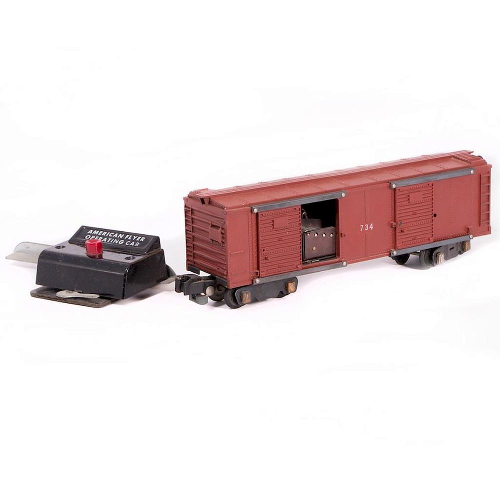 Appraisal: AF S Operating Boxcar with Original Box AF S gauge