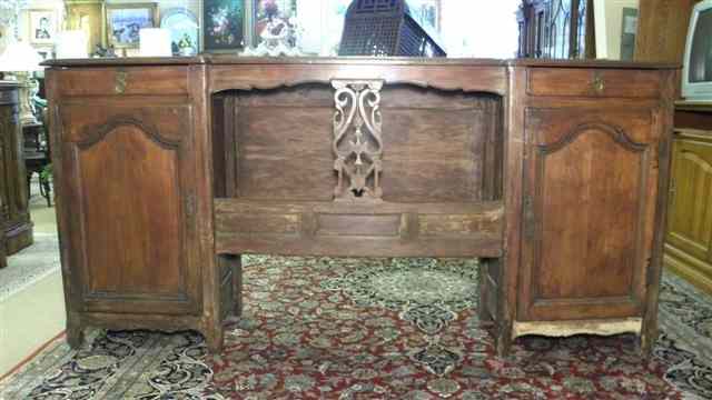 Appraisal: Early th century French sideboard Drawer and cabinet on each