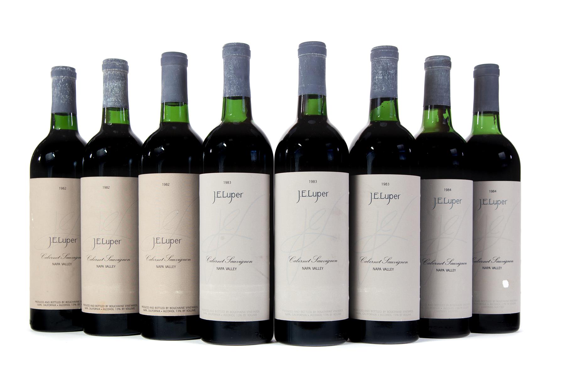 Appraisal: J E LUPER CABERNET SAUVIGNON VERTICAL Napa Valley bottles ml