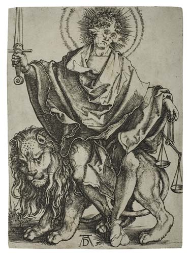 Appraisal: ALBRECHT D RER Sol Iustitiae Engraving circa x mm x