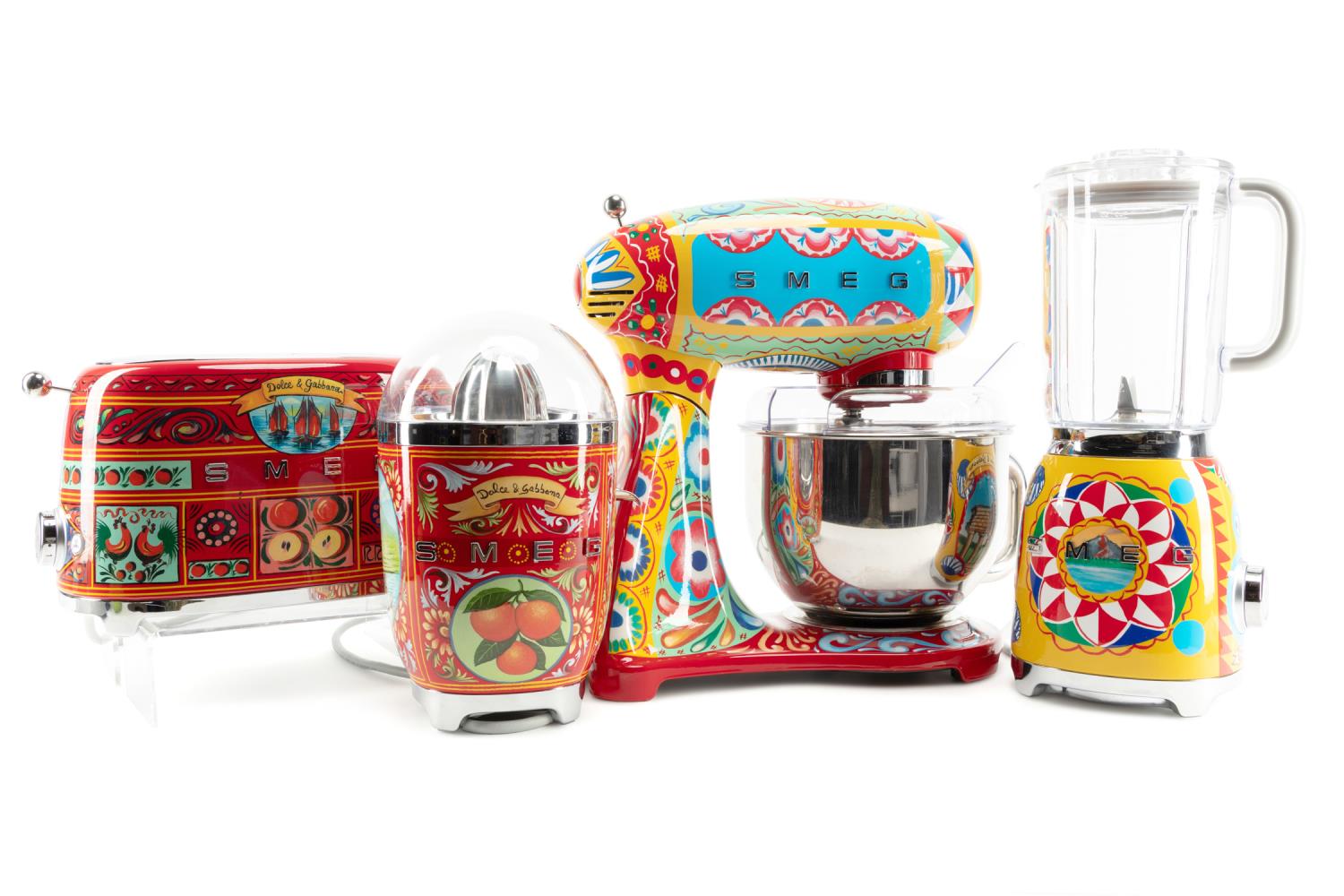 Appraisal: FOUR DOLCE GABBANA FOR SMEG KITCHEN APPLIANCES Four piece set