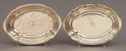 Appraisal: Pair of Gorham Sterling Silver Open Vegetable Dishes x in