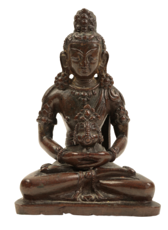 Appraisal: A NEPALESE BRONZE FIGURE OF AMITAYUS Qing or later sitting