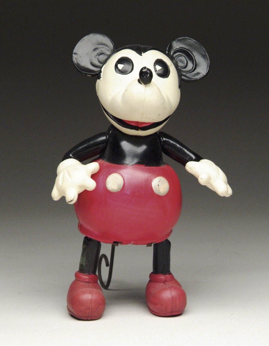 Appraisal: CELLULOID WIND-UP MICKEY MOUSE Great early wind-up standing Mickey Mouse