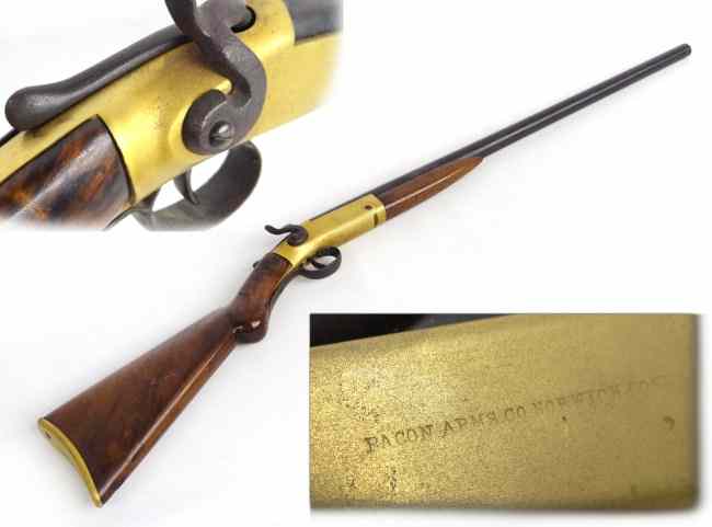 Appraisal: Blackpowder rifle marked ''Bacon Arms Co Norwich Ct '' ''