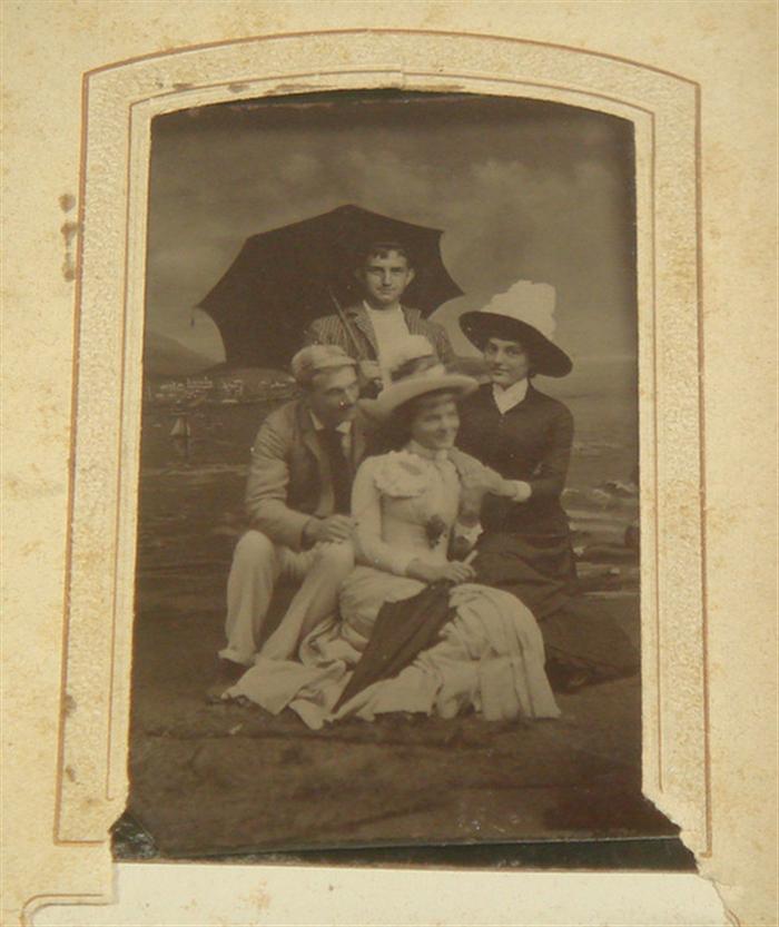 Appraisal: Bar Harbor dageurrotype photo album containing eighth plate images about