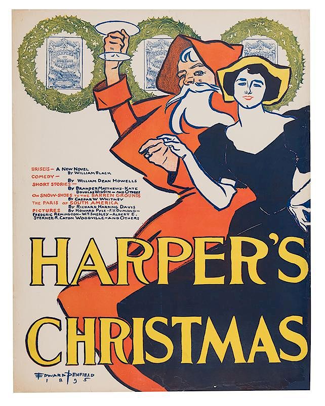 Appraisal: Harper s Christmas Penfield Edward American - Harper s Christmas