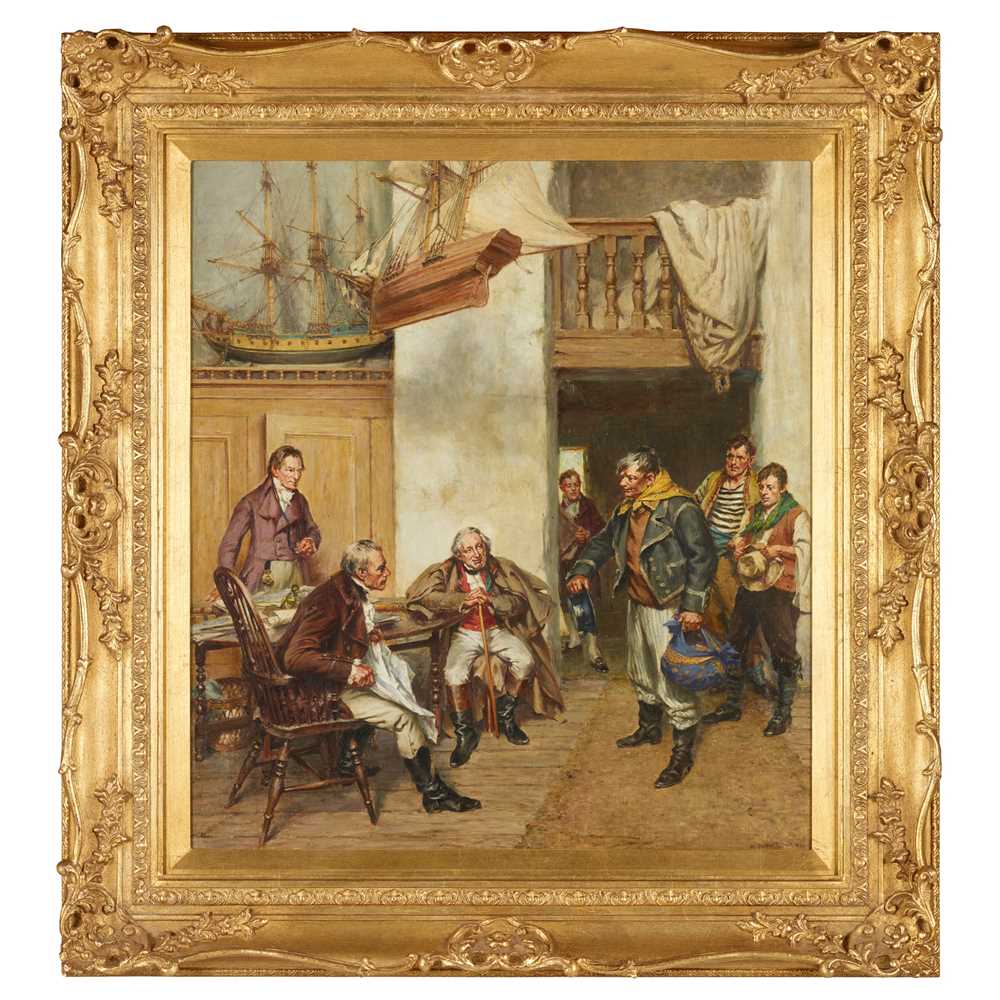 Appraisal: ARTHUR DAVID MCCORMICK BRITISH - THE NEW CREW Signed oil