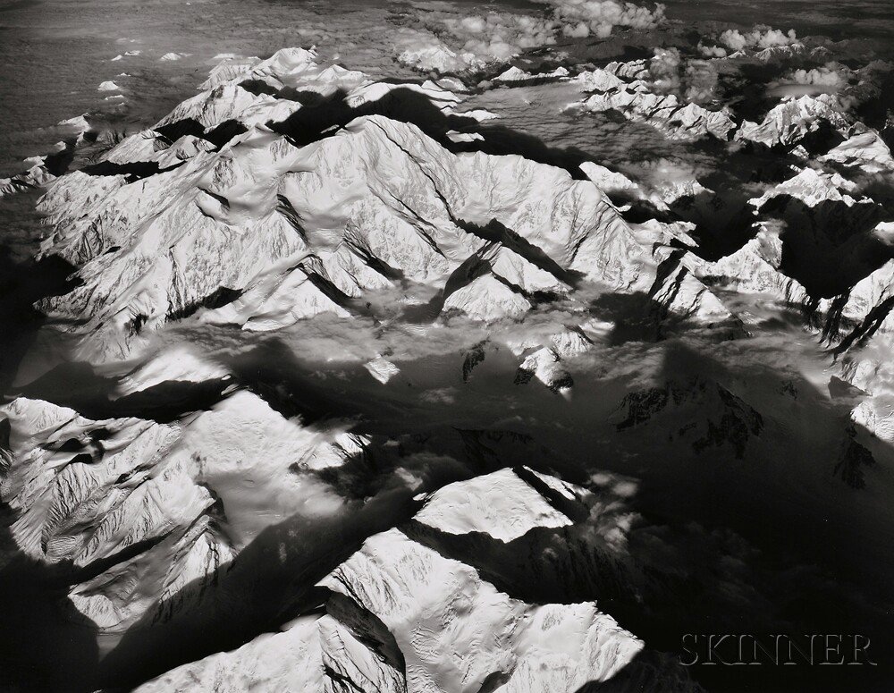 Appraisal: Bradford Washburn American - Two Photographs Mt Huntington Looking West