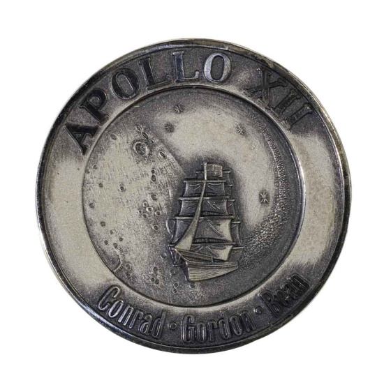 Appraisal: FLOWN Apollo XII Robbins Medallion Approximately inches in diameter circular