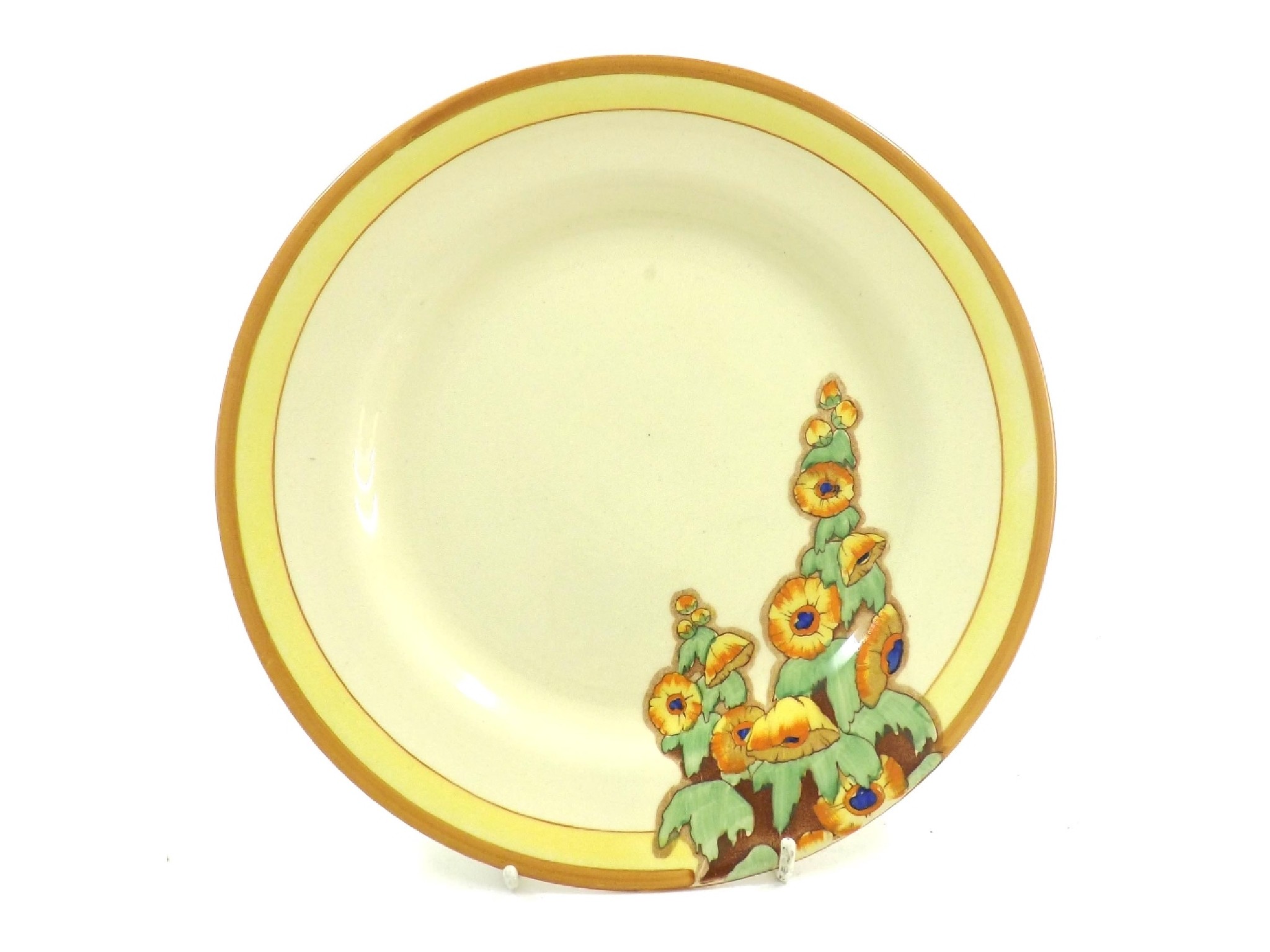 Appraisal: Clarice Cliff 'Sunshine' Bizarre plate pattern diameter