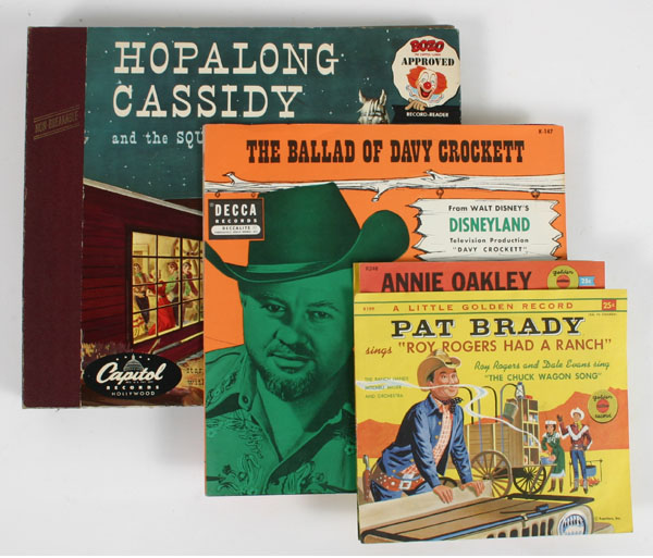 Appraisal: TV cowboy records Hoppy Square Dance Holdup Roy Happy Trails