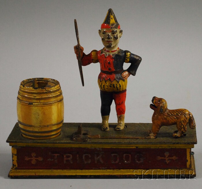 Appraisal: Shepard Hardware Co Painted Cast Iron Trick Dog Mechanical Bank