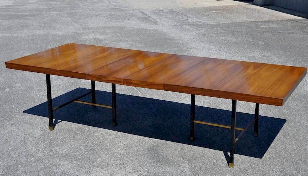 Appraisal: Harvey Probber Dining Table Harvey Probber mid-century walnut dining table