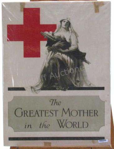 Appraisal: U S WW I Red Cross Poster Thr Greatest Mother