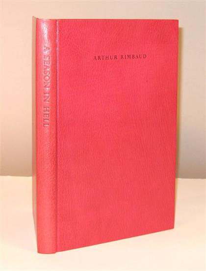 Appraisal: vol Limited Editions Club Rimbaud Arthur A Season in Hell