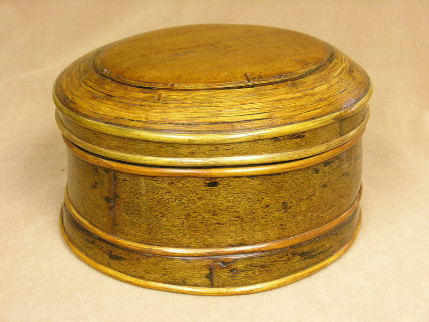 Appraisal: VICTORIAN WOODEN SUGAR OR TEA BOX Origin unknown The box