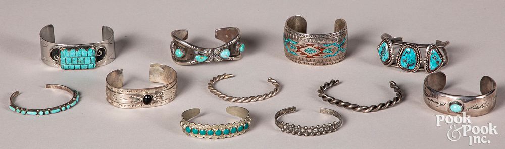 Appraisal: Group of Native American Indian jewelry Group of Native American