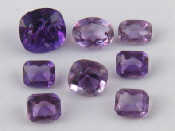 Appraisal: A mixed lot of loose polished amethysts approx carats total