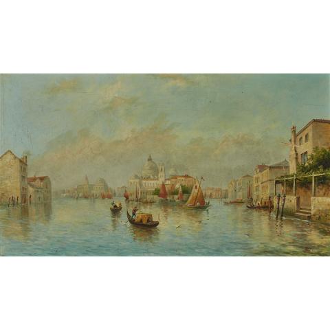 Appraisal: James Salt - THE GRAND CANAL VENICE British Oil on