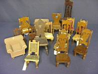 Appraisal: DOLL HOUSE CHAIRS DOLL HOUSE CHAIRS