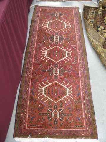 Appraisal: Antique Persian Handmade Rug stylized floral and interesting designs '