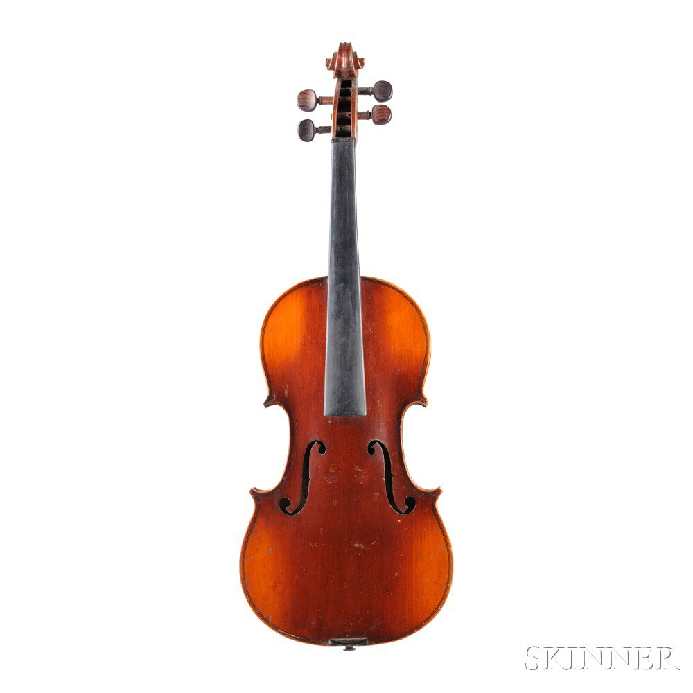 Appraisal: Modern French Violin Mirecourt labeled COPIE DE ANTONIUS STRADIUARIUS LEON