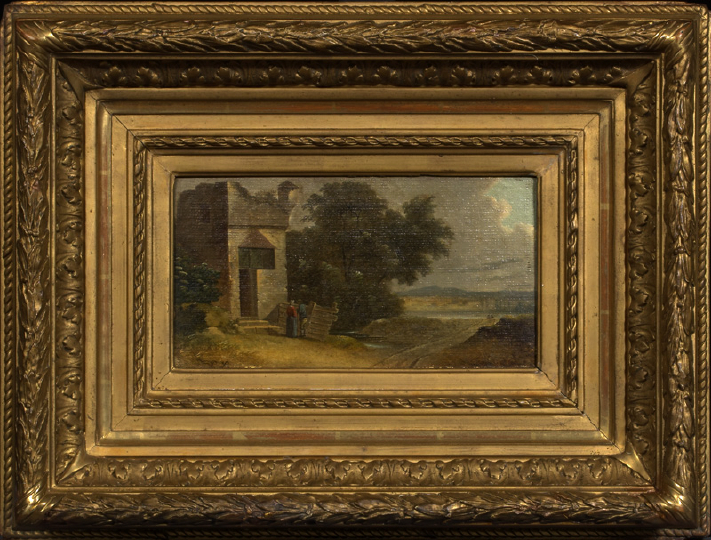 Appraisal: Continental School Fourth Quarter th Century The Castle Ruins oil