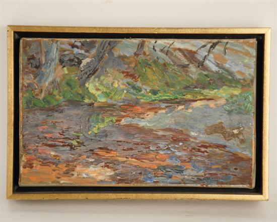 Appraisal: Bladen Tasker Snyder Washington D C - Abstract Woodland River