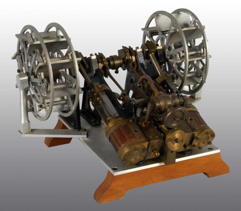 Appraisal: Sidewheel Paddlewheel Double Steam Engine Description Very interesting model of