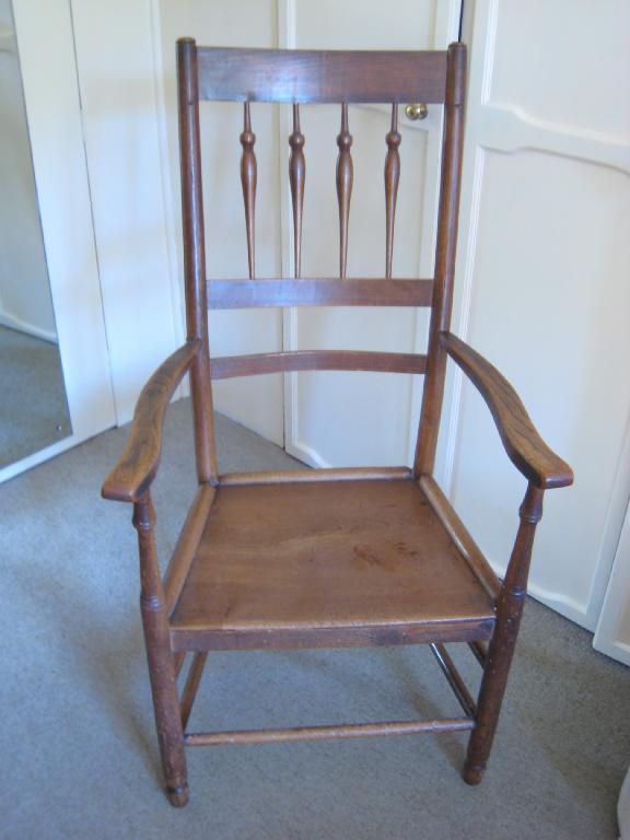 Appraisal: A th Century ash and elm Clissett Elbow Chair with